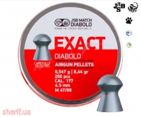 Air bullets JSB Diabolo Exact. Cal. 4.5 mm. Weight - 0.54 g. 200 pcs/pack