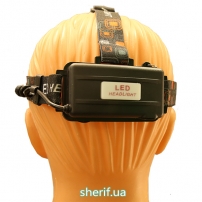 Headlamp Police 6633/3000-T6+2XPE, charger 220V/12V, 2x18650, signal light