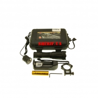 Купить в Днепре Фонарь Police Q1837-T6, под ружье, вынос.кнопка, 1x186503xAAA, ЗУ 220V, zoom, BOX