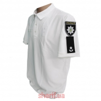 Футболка-поло "Полиция" CoolPass White