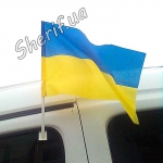 Flag of Ukraine on a car 30*45