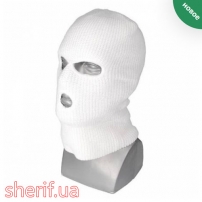 Acrylic balaclava 3 cutouts (White)