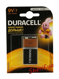 Батарейка DURACELL Duralock 9V/MN1604 KPN, 1шт