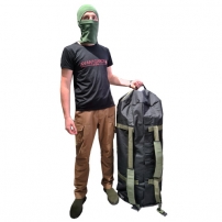 Баул армейский 180л Black (cordura 1000D) PS