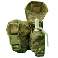 Pouch for 2 grenades, APU camouflage on Molle