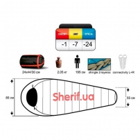 Спальный мешок Pinguin Comfort 195 красный L-3