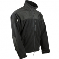 Флісова кофта тактична KOMBAT UK Defender Tactical Fleece, чорний