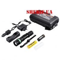 Фонарь Police 8455S-XPE, 1х18650/3хААА, З/У 220V/12V, zoom, BOX