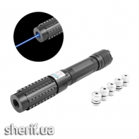 Lantern-laser blue YX-B015, charger 220V, 2x16340, 5 nozzles