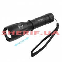 Flashlight Police BL-1891-T6, 1x18650 (3xAAA), charger 220V, zoom