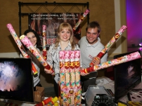 Пневмохлопушка 'Свадебная' 30 см-3