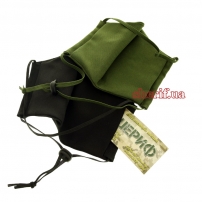 Reusable mask Black model 1.14 (trident with monogram 4 cm)