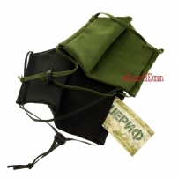Reusable mask Black model 1.15 (trident with monogram 6 cm)