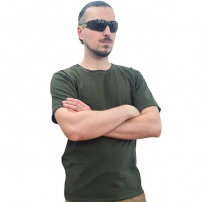 Футболка хакі 100% х/б (V-TM)