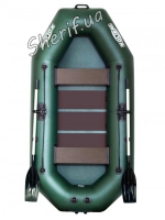 Надувная гребная лодка Колибри (Kolibri) К-260Т с пайолом слань-коврик-2