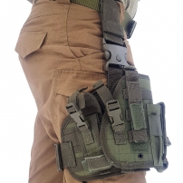 Кобура на стегно тактическая Max Fuchs Olive Leg-and belt fixing