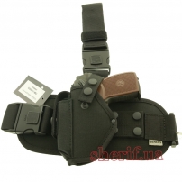 Кобура стегна ПМ (cordura 1000d, чорна) лівша