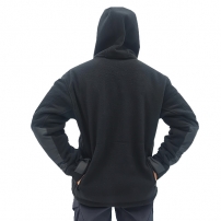 Кофта флисовая с капюшоном Black (M-TM)