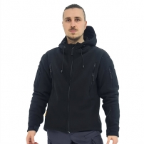 ​Кофта флісова з капюшоном Black (M-TM)