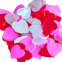 Confetti - heart, 25 mm, mix (0.5 kg)
