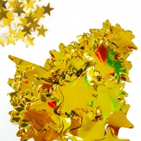 Confetti - stars, 35 mm, gold, 0.5 kg
