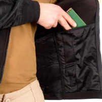 Куртка флісова Mil-Tec USAF Jacket чорна