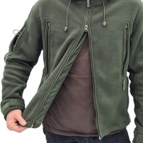 Куртка флисовая с капюшоном, Olive (M-TM)