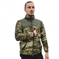 Куртка флисовая с накладками ВО ЗСУ, Мультикам