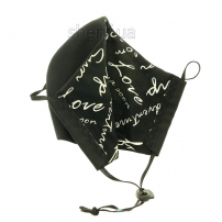 Маска многоразовая Black, модель 1.03