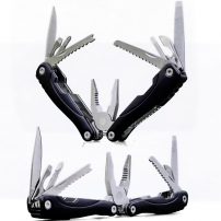 Мультитул Multitool Kombi многофункциональный нож в чехле, черный