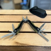 Мультитул Multitool Kombi багатофункціональний ніж у чохлі, олива
