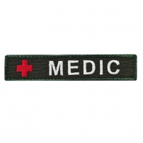 Нашивка нагрудна "MEDIC" олива