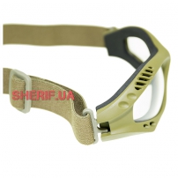 Очки десантные MIL-TEC AIR PRO Olive Clear-5