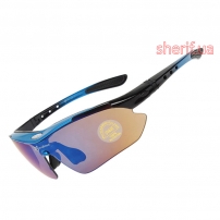 Tactical glasses RockBros Blue 5lns