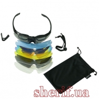 Tactical glasses ESS Crossbow (6 lns) Black