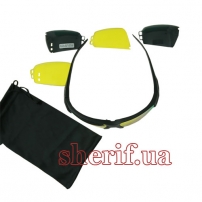 Окуляри тактичні Ess Crowbar Black Polarized 4 lns