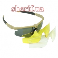 Tactical glasses Oakley SI M Frame Tan 3 lns(Polarization)