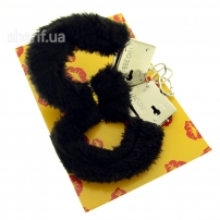 Fur handcuffs (black)