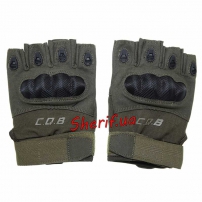 Перчатки тактические беспалые C.Q.B. Olive-2