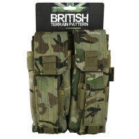 Підсумок під магазини АК KOMBAT UK Double Mag Pouch with PISTOL Mag мультікам, kb-dmpp-btp