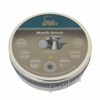 Bullets H&N Match Green 0.34 g 4.5 mm 500 pcs.