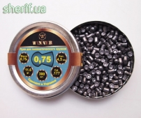 Пули Winner 0,75г круглоголовые (300шт)-2