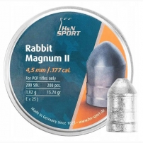 Pneumatic bullets H&N Rabbit Magnum II, 200 pcs/pack, 1.02 gr 4.5 mm