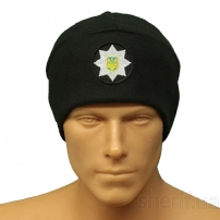 Police hat (fleece, black)