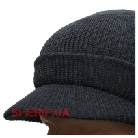 Шапка шерстяная с козырьком JEEP CAP (оригинал армии США)-3