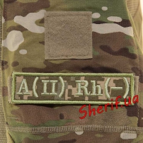 Шеврон группа крови "А(II)RH(-)" 3