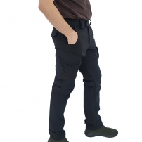 Штани тактичні "Stratagem" Milt-02 Black тк.Soft Shell  (M-TM)