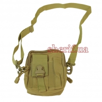 EDC Coyote bag with strap (Molle, waist, first aid kit)