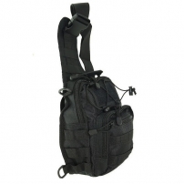 Сумка наплечная тактическая (20х26см) Black