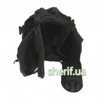 Tactical bag with a holster. 15 l. Black (black)